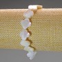 Brățară din sidef în formă de trifoi, diametrul 12×3 mm, lungimea 18 cm (elastic)