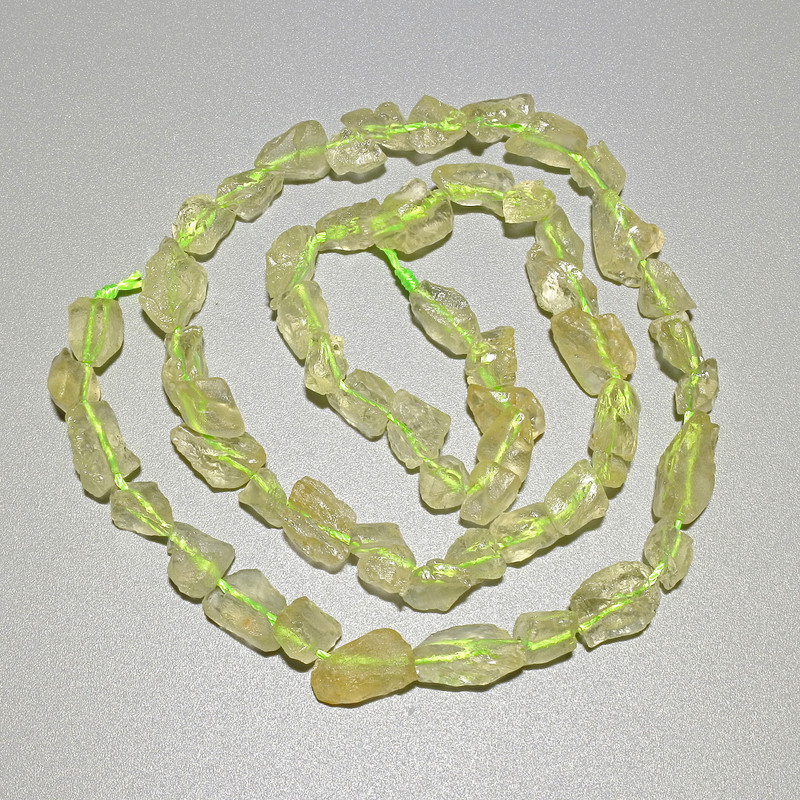 Mărgele din cuarț citrin natural, tăiate într-o formă cabochon, diametrul 6×7 mm, lungime 40 cm, pe șnur
