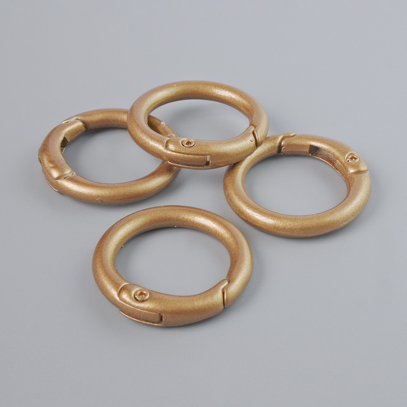 Închizătoare tip carabină, culoare bronz, metal 25 mm