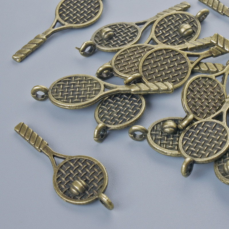 Pandantiv „Rachetă”, diametru 29×10 mm, diametrul găurii 1,8 mm, ambalaj 17 buc. +/-, culoare bronz a metalului