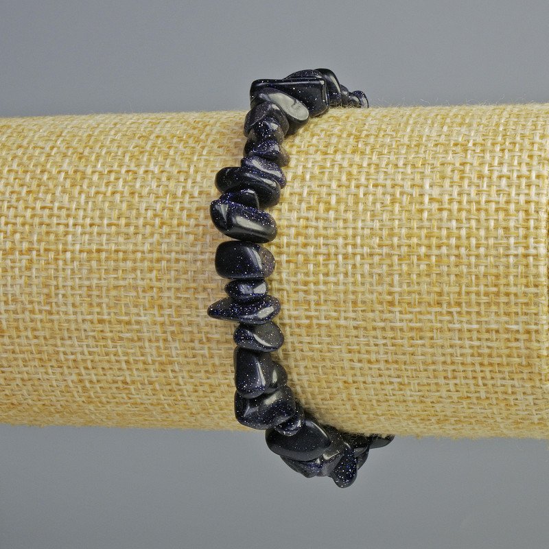 Brățară Aventurin Noaptea Cairo (din sintetic) – granule, diametrul 8x4 mm, lungime 18 cm +/- (elastic)