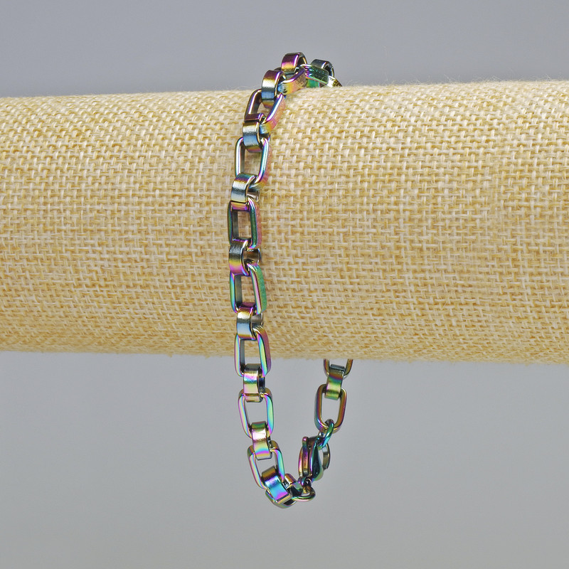 Brățară Xuping cu acoperire «benzină» 18K, grosime 6 mm+-, lungime 22 cm+