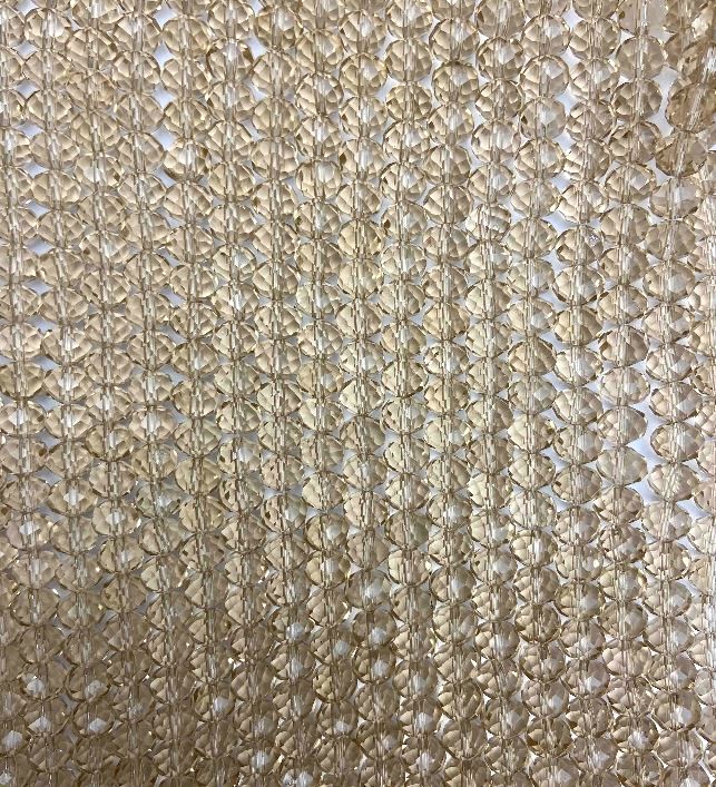 Mărgele de chihlimbar din cristal cehesc pe fir, rondel transparent tăiat, diametrul 8x6 mm + -, lungime 40–41 cm +