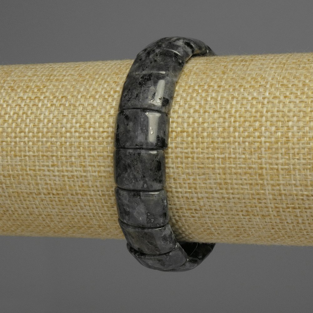 Brățară din labradorit natural, lanț, diametru 15×10 mm, lungime 18 cm, extensibil