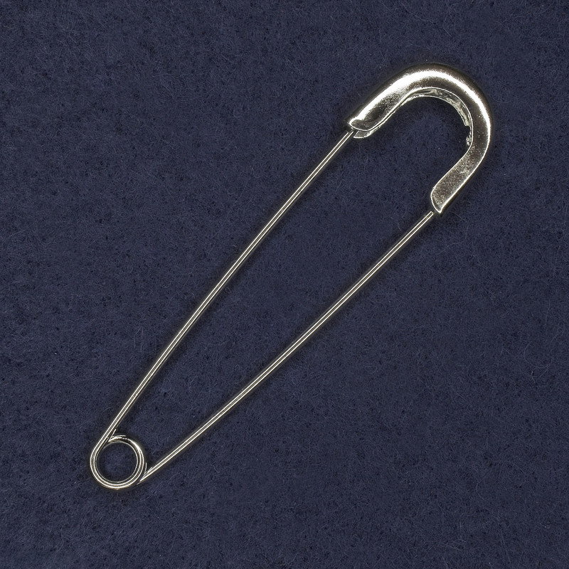 Брошка Булавка 20х77мм+-сріблястий метал