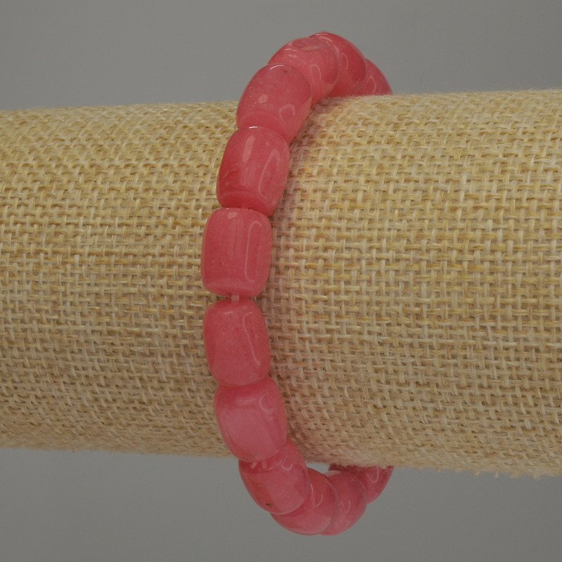 Brățară din turmalin în formă de barilă, diametrul 11×8 mm, lungime 18 cm, pe elastic