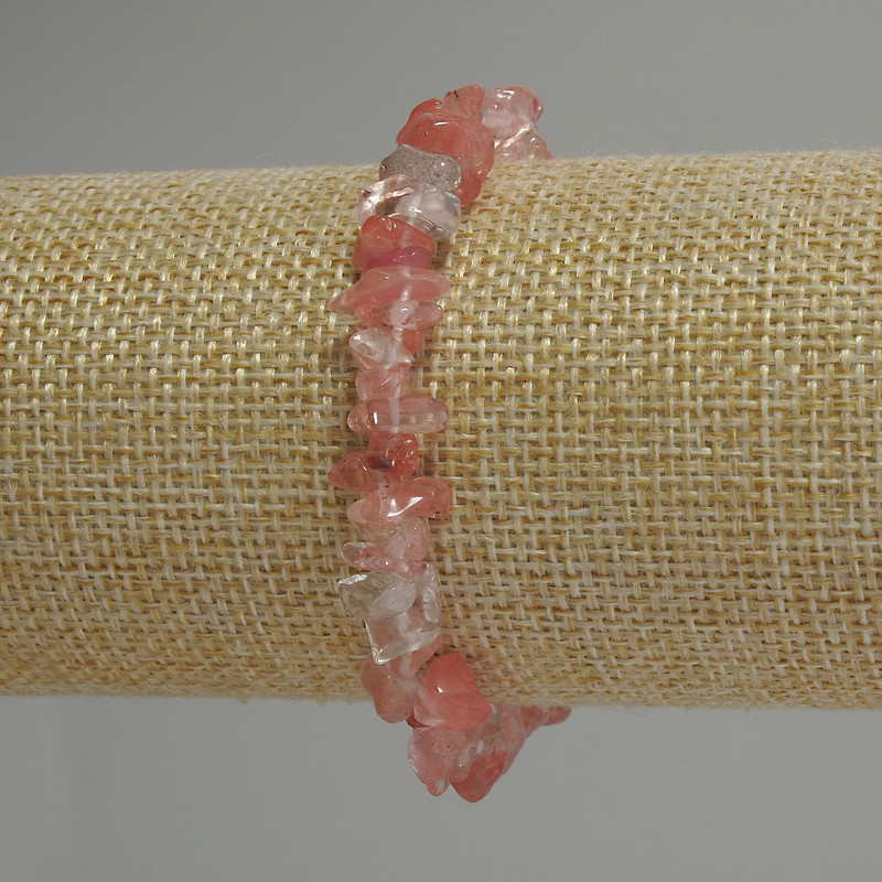 Brățară din calcedonie – fragmente, diametrul 5-10×2-4 mm, lungime 18 cm, extensibilă