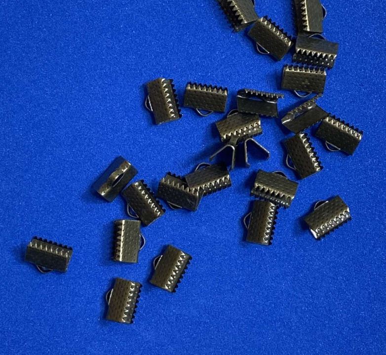 Crimpuri pentru șnururi 10×7 mm, set de 80 bucăți (+/-) 24 g