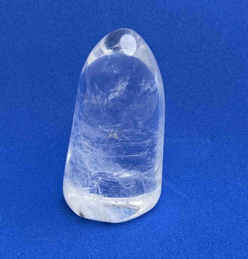 Piatră naturală — cristal de munte, suvenir, greutate 112 g, 64×34 mm+