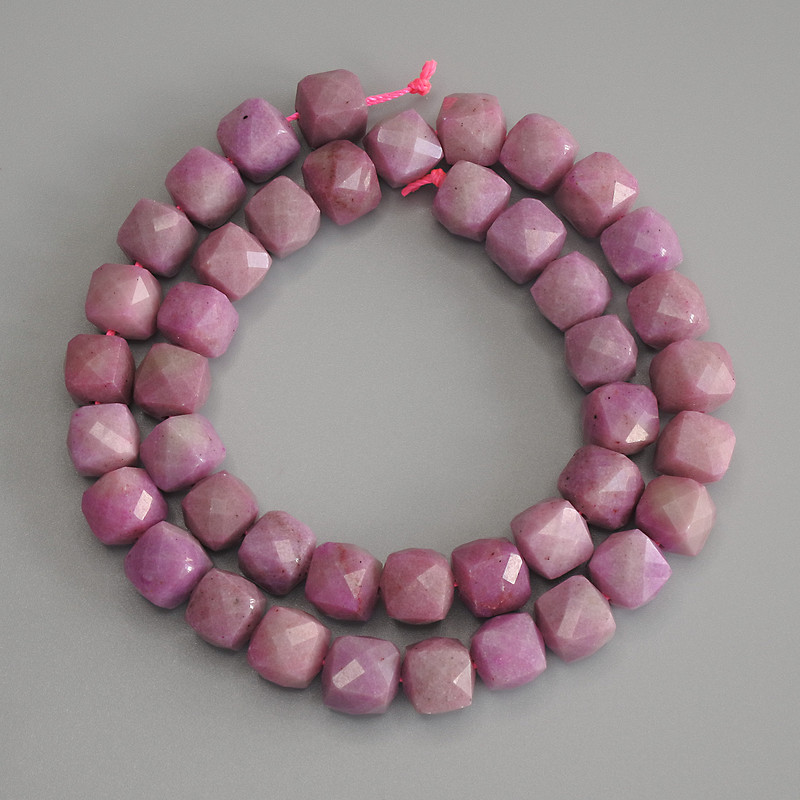 Mărgele din fosfosiderit, cub granulat pe șnur, diametrul 9×9 mm, lungimea aproximativă 37 cm