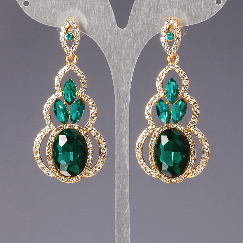 Cercei cu cristale «lustre» «șandeliere» «Linda»