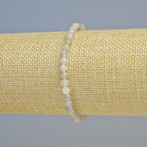 Brățară din labradorit natural, mărgele tăiate, diametrul 4,5 mm ± (elastic), lungime 18 cm+