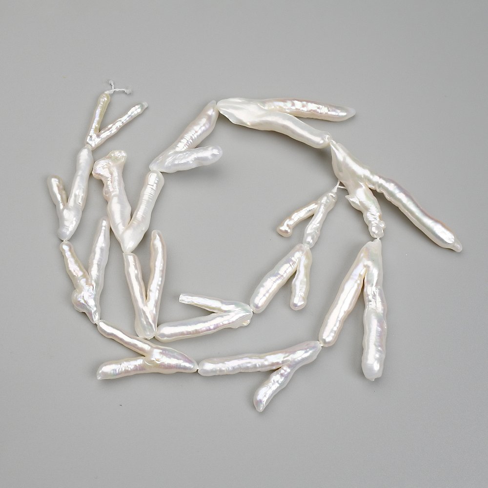 Mărgele baroce cu nuanță de «benzină» 21-33×15-17mm ±, lungime 37 cm