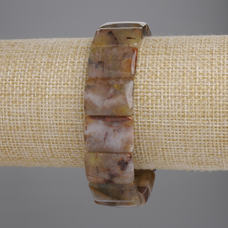 Brățară din pietersit, verigi, diametru aproximativ 18×13 mm, lungime 18 cm, extensibilă