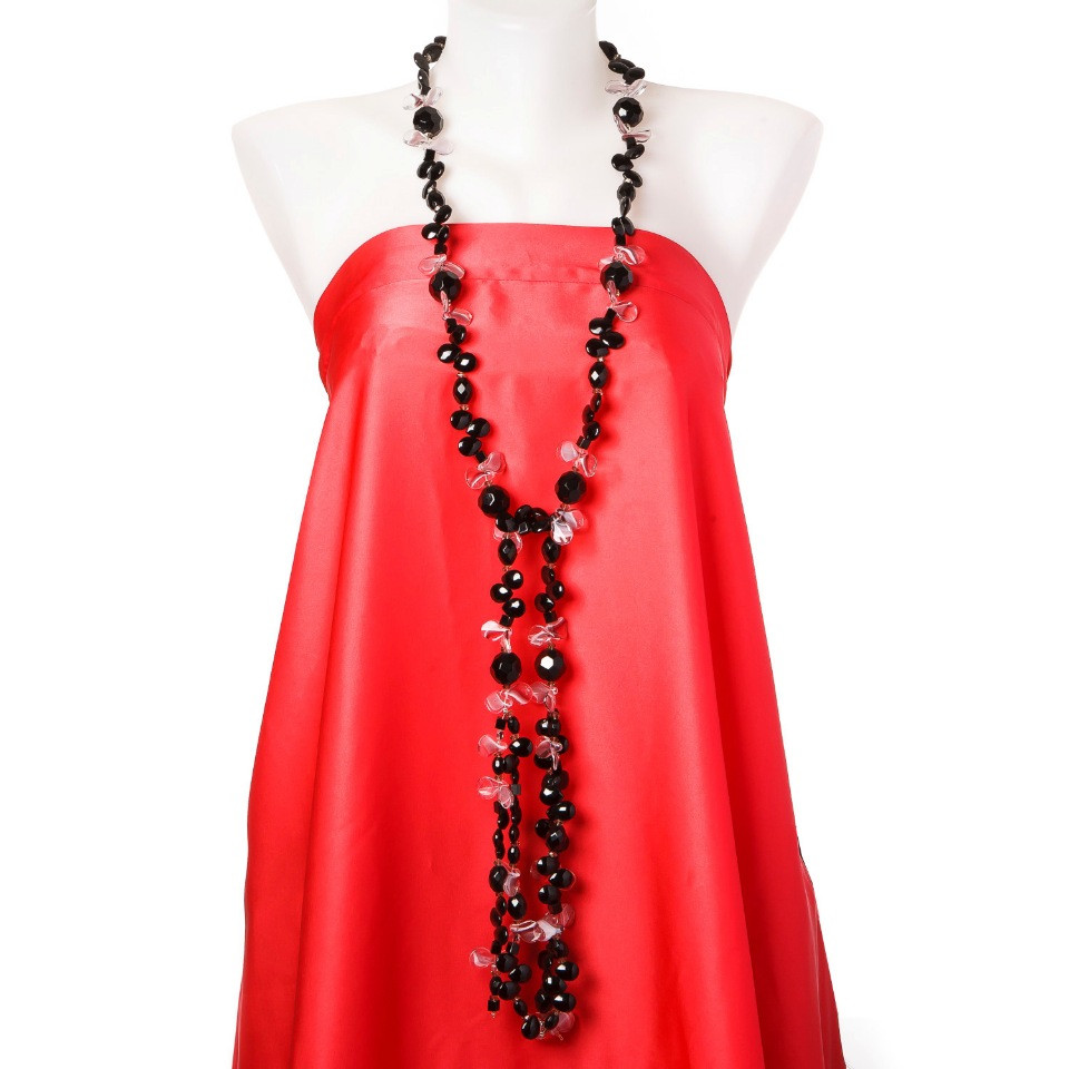 Colier-curea transformabil «Agat» (artificial) sticlă cehă, sticlă Murano, lungime 150 cm