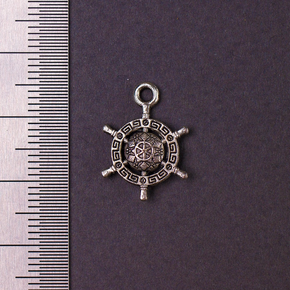 Pandantiv volan grec 19×14 mm, ambalaj 20 g + 25 buc