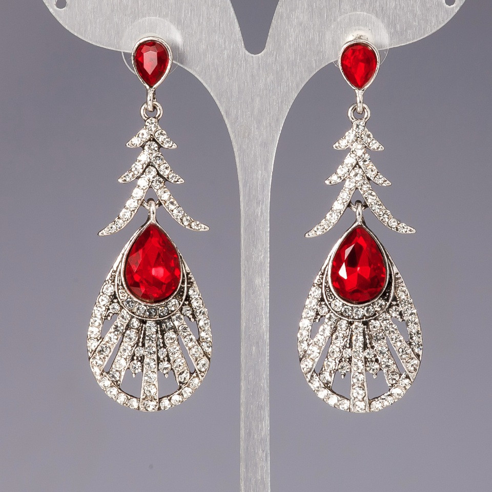 Cercei cu cristale «lustre» «candelabru» «Vârsta splendidă»