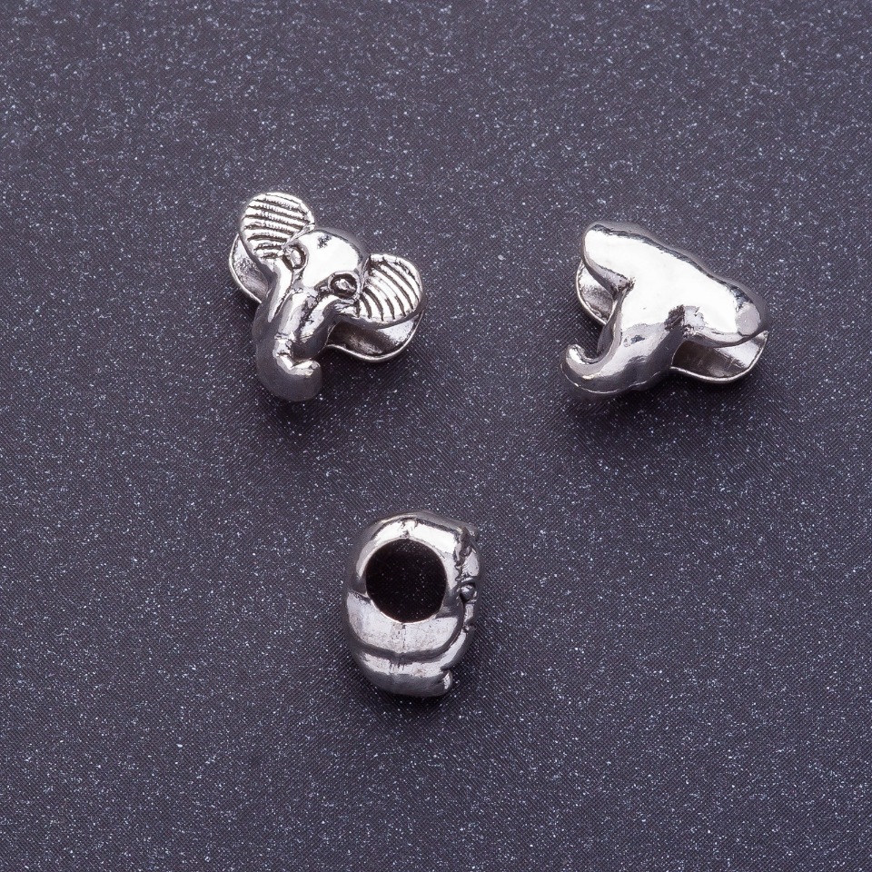 Mărgea Pandora Elefant 10x12mm, diametrul găurii 4,5 mm, fațetată 20 g + -11 bucăți