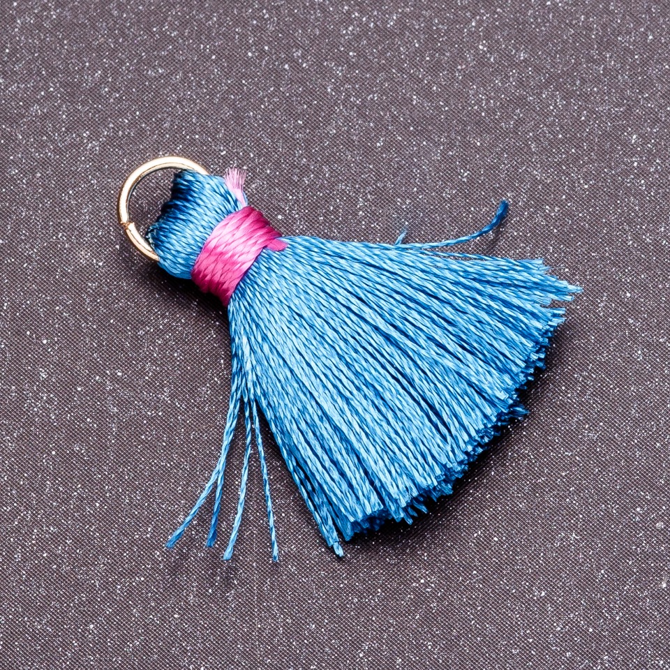 Piesă pentru lucrări manuale: Pensulă miniaturală cu inel, din mătase 'șovk' L cm, diametrul 5 mm, preț pentru 1 bucată