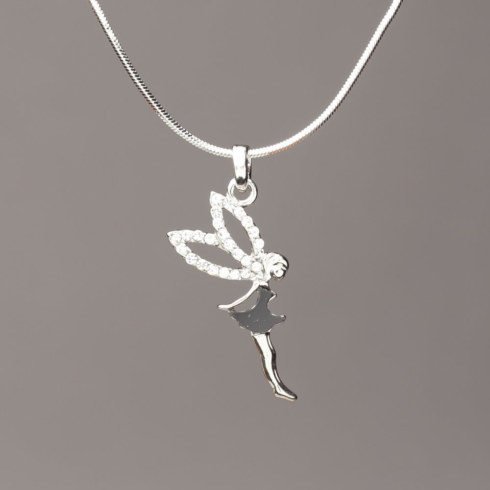 Pandantiv «Elfină» pe lanț șnur împletit, sticlă neagră, diametrul 26×12 mm, lungime 50 cm, metal gri