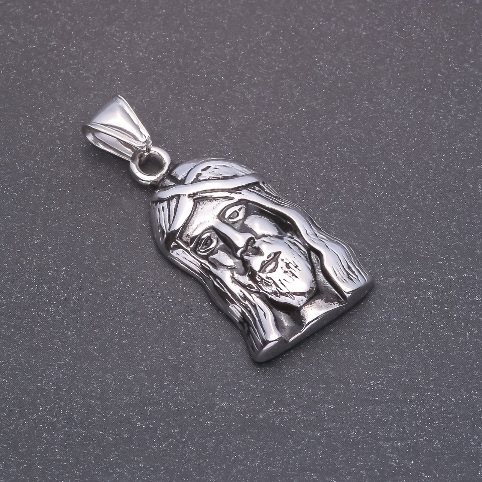 Pandantiv Lik, metal gri, 20x37x45 mm