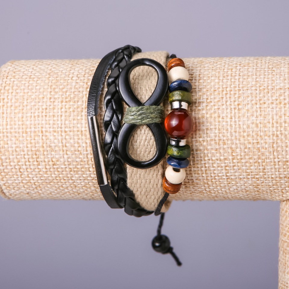 Brățară pentru copii «Infinitate» bej, reglabilă