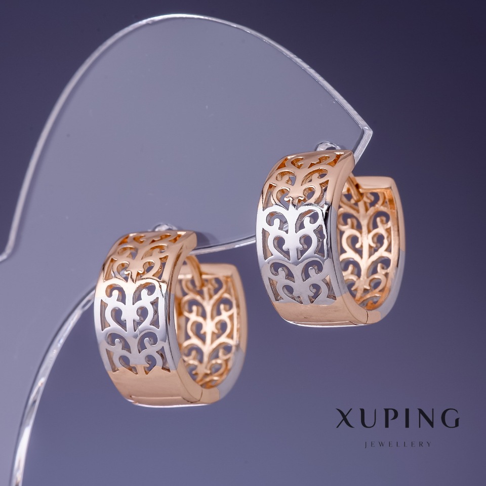 Cercei Xuping 12x3 mm „aurire 18K”