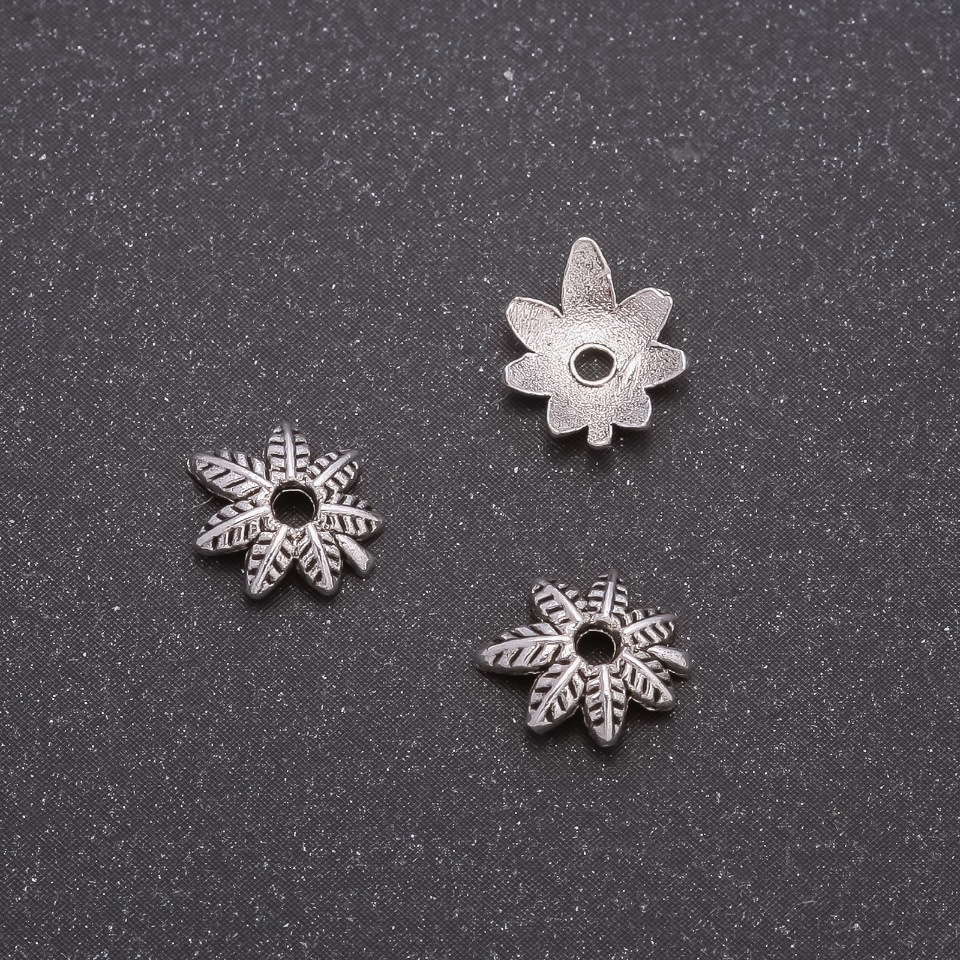 Capete terminale pentru bijuterii, diametru 9×8 mm, diametrul in-1, 6 mm fațetat, 20 g ± 120 buc