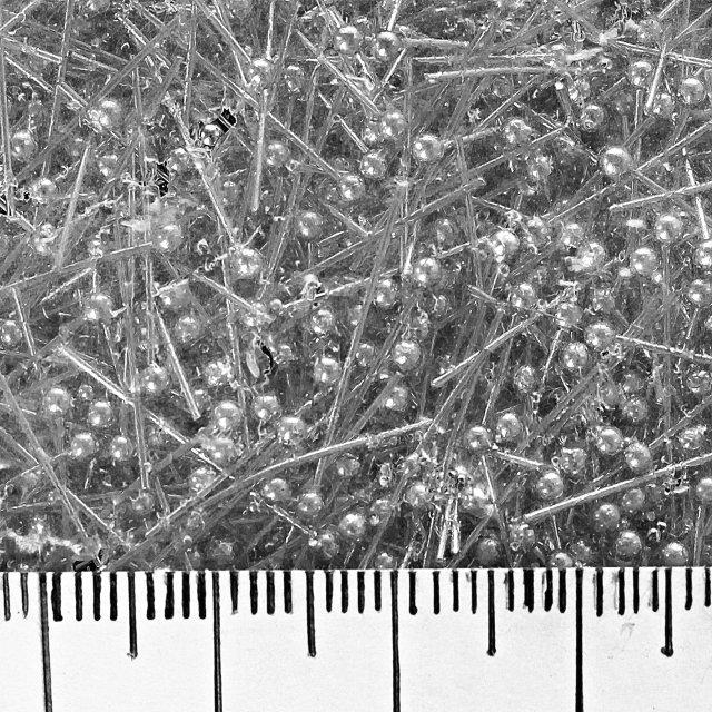 Pin cu cap sferic din metal închis, lungime 40 mm, 5000 bucăți, 350 g