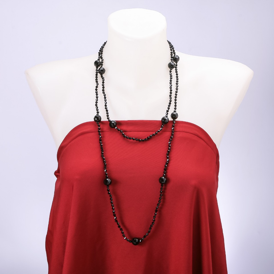 Coliere lungi din agat, lungimea 140 cm