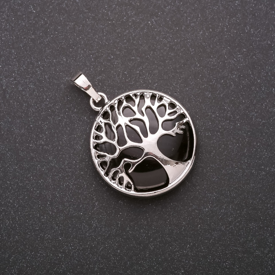 Pandantiv din agată în formă de copac 27 mm