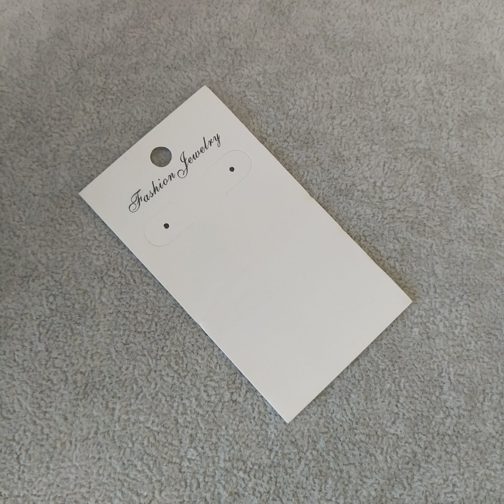 Planșetă pentru cercei 9×5 cm, set de 200 buc.