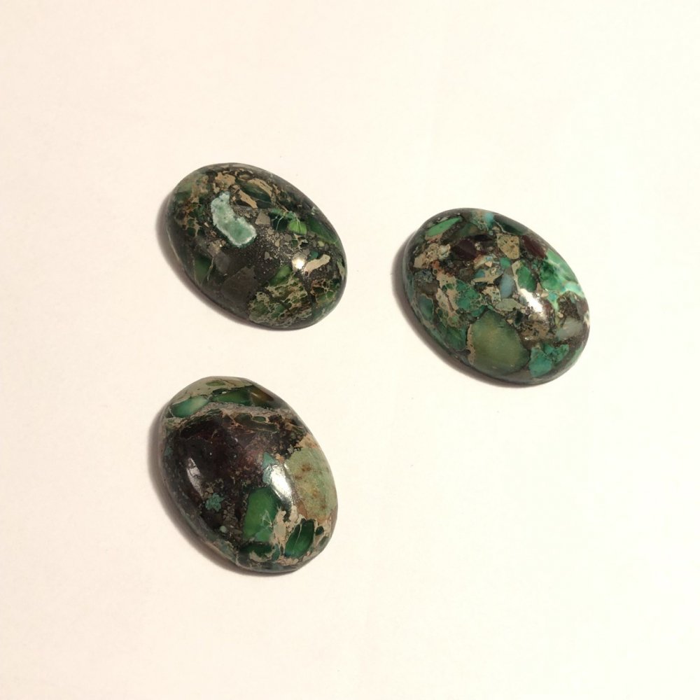 Cabochon din piatră Variscit 25x18mm