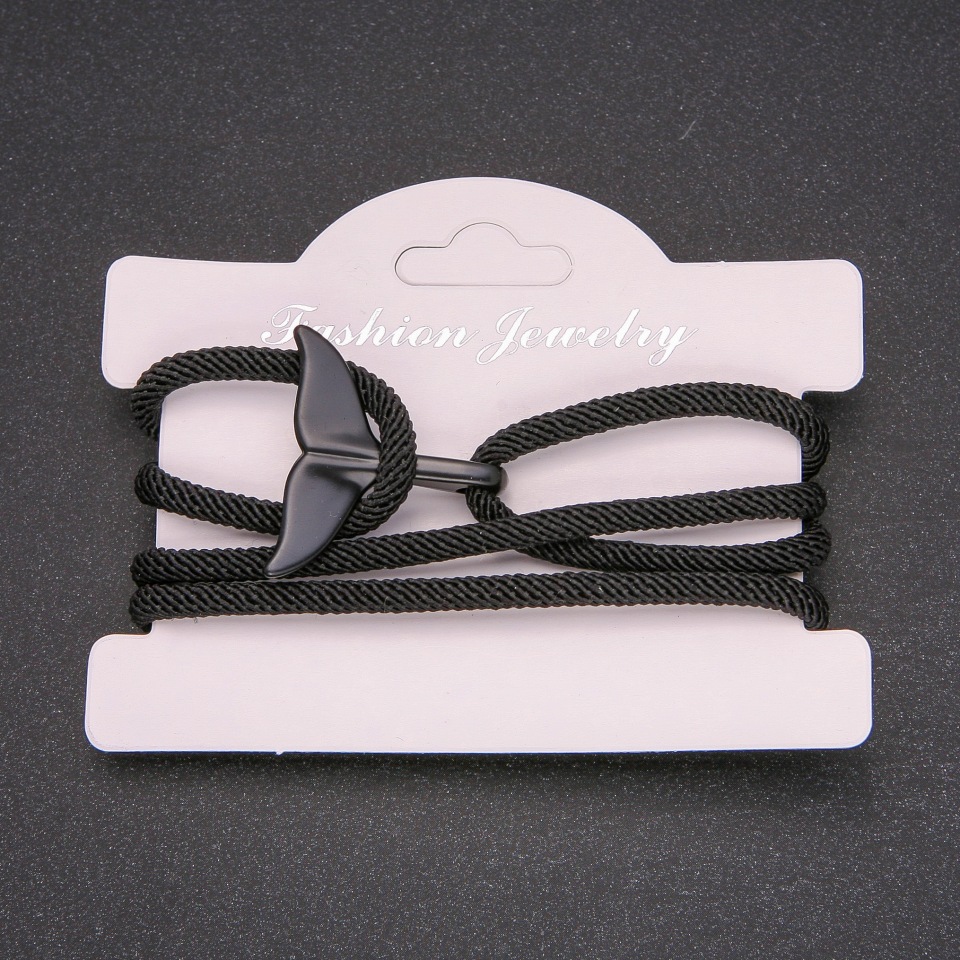 Brățară bărbătească Coada de balenă pe șnur