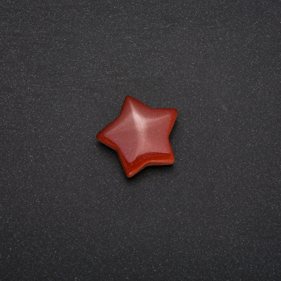 Piatră de suvenir Aventurin Nisip de aur în formă de stea 28x28x10(±)mm