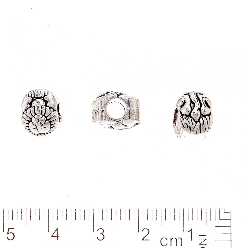 Mărgea Pandora Leu, diametrul 3,5 mm, fațetată 8x11 mm, ambalaj 20 g ± 8 buc.