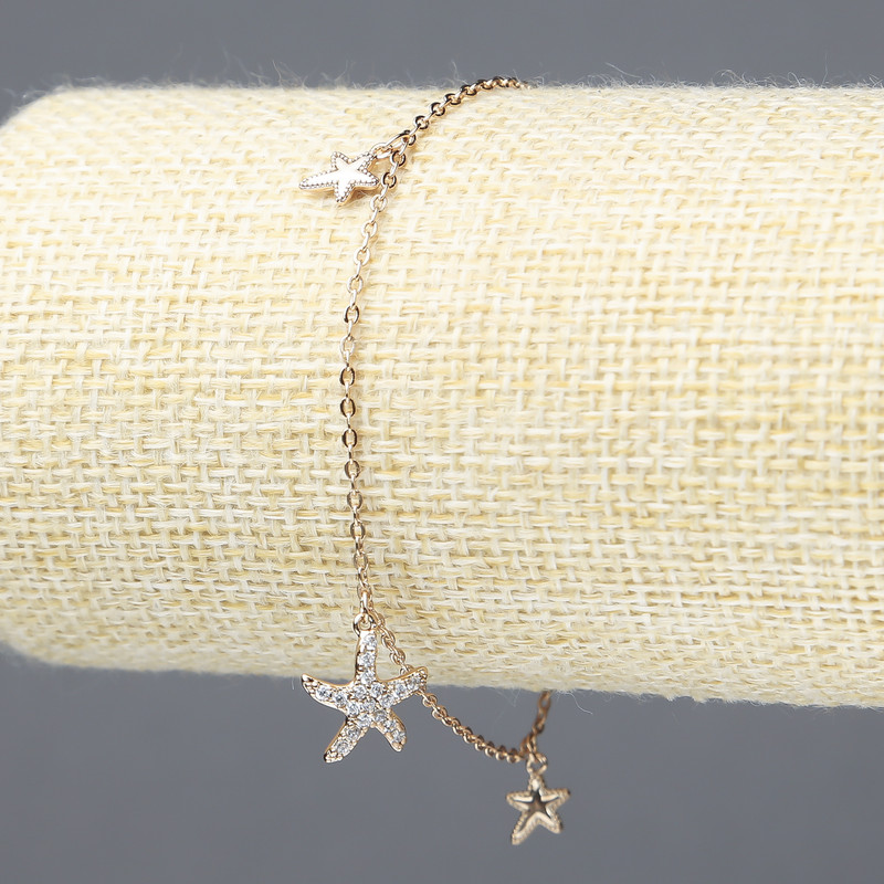 Brățară Xuping placare cu aur 18K cu cristale albe