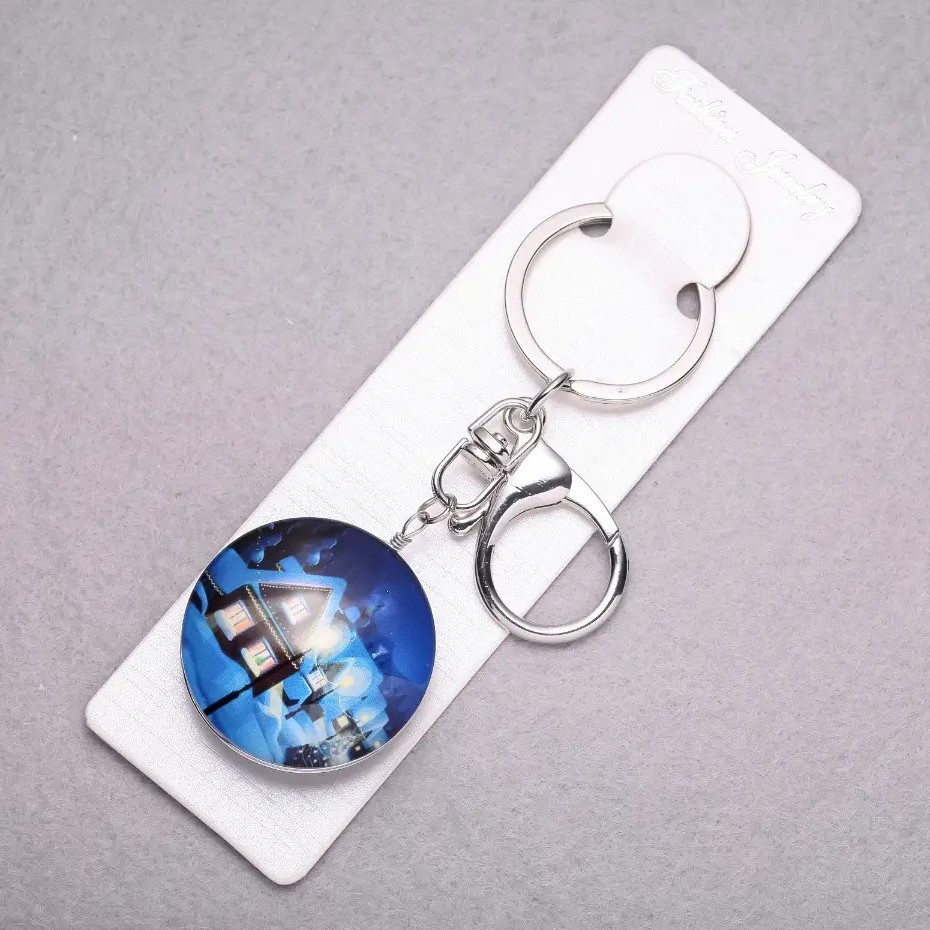 Breloc Anul Nou — Casa rezidenței lui Moș Crăciun, lungime 10 cm