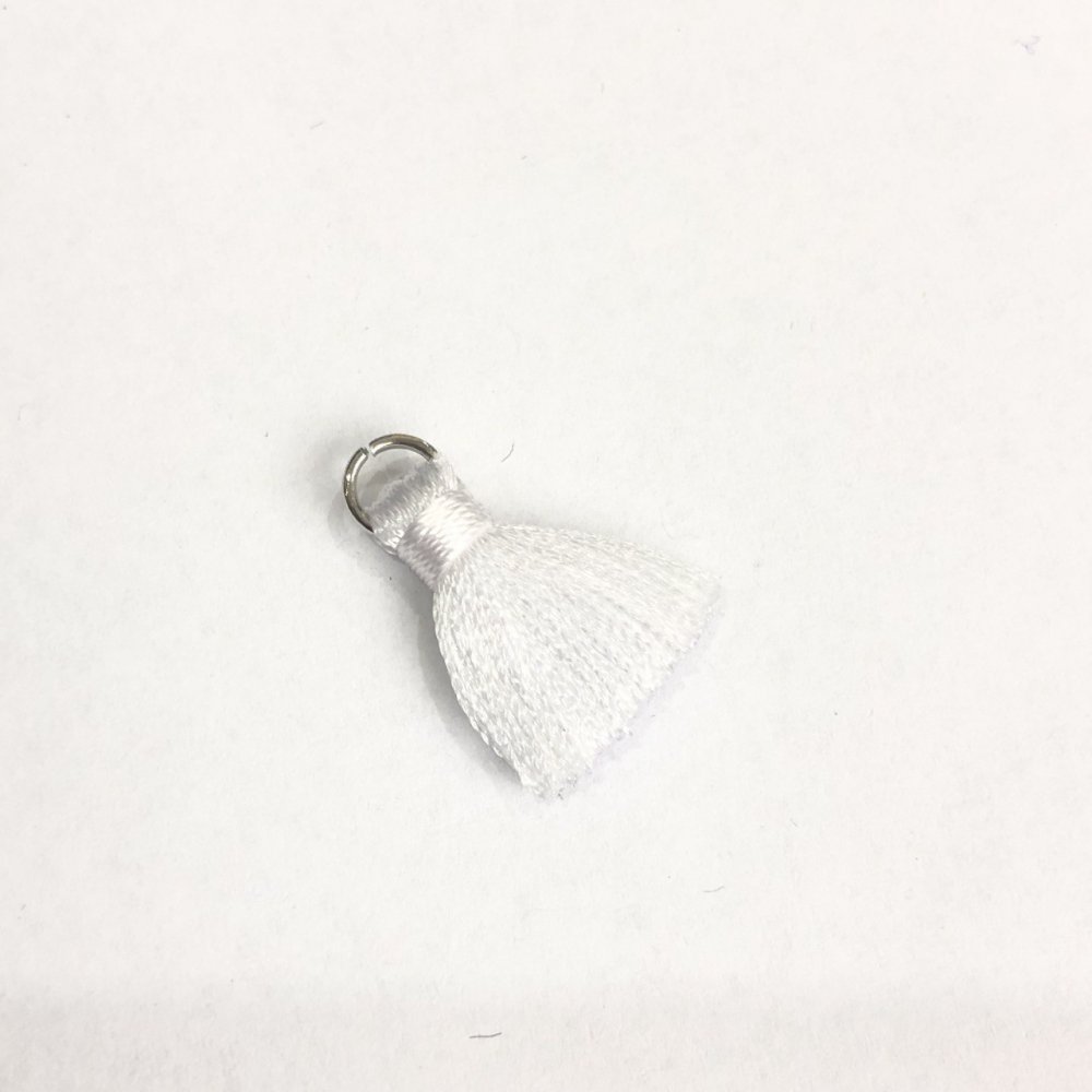 Componentă pentru handmade: Pensulă mini cu inel «mătase», lungime 2 cm, diametru 5 mm, preț per bucată