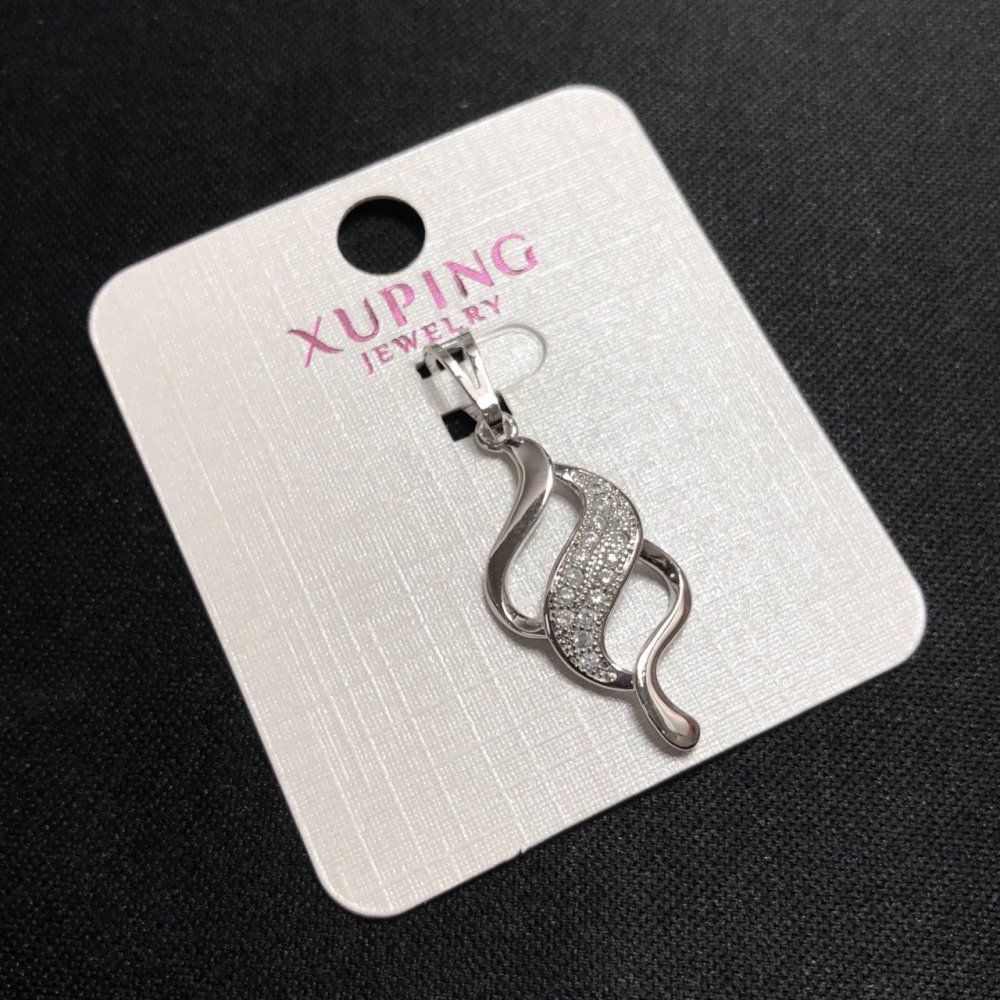 Pandantiv Xuping rodiu 35×12 mm