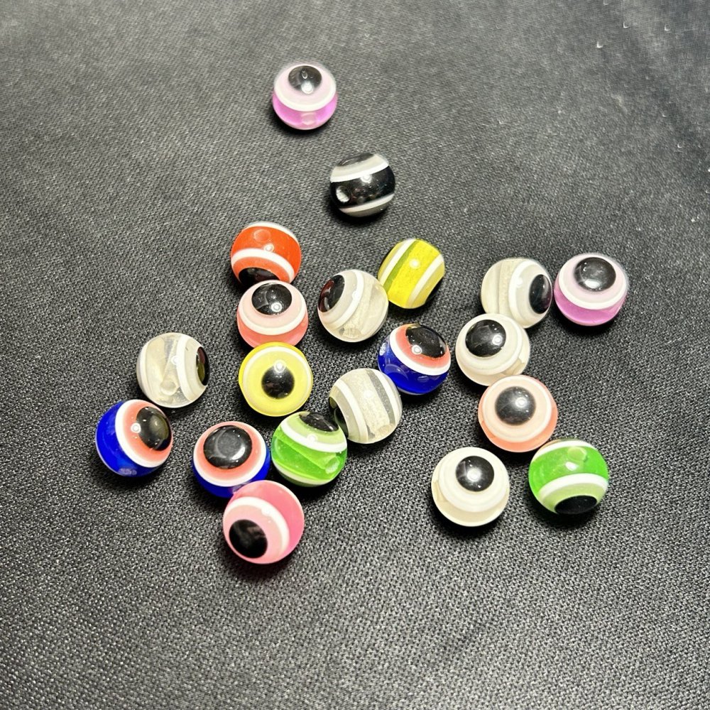 Mărgele asortate, diametru 10 mm, 50 buc., 30 g