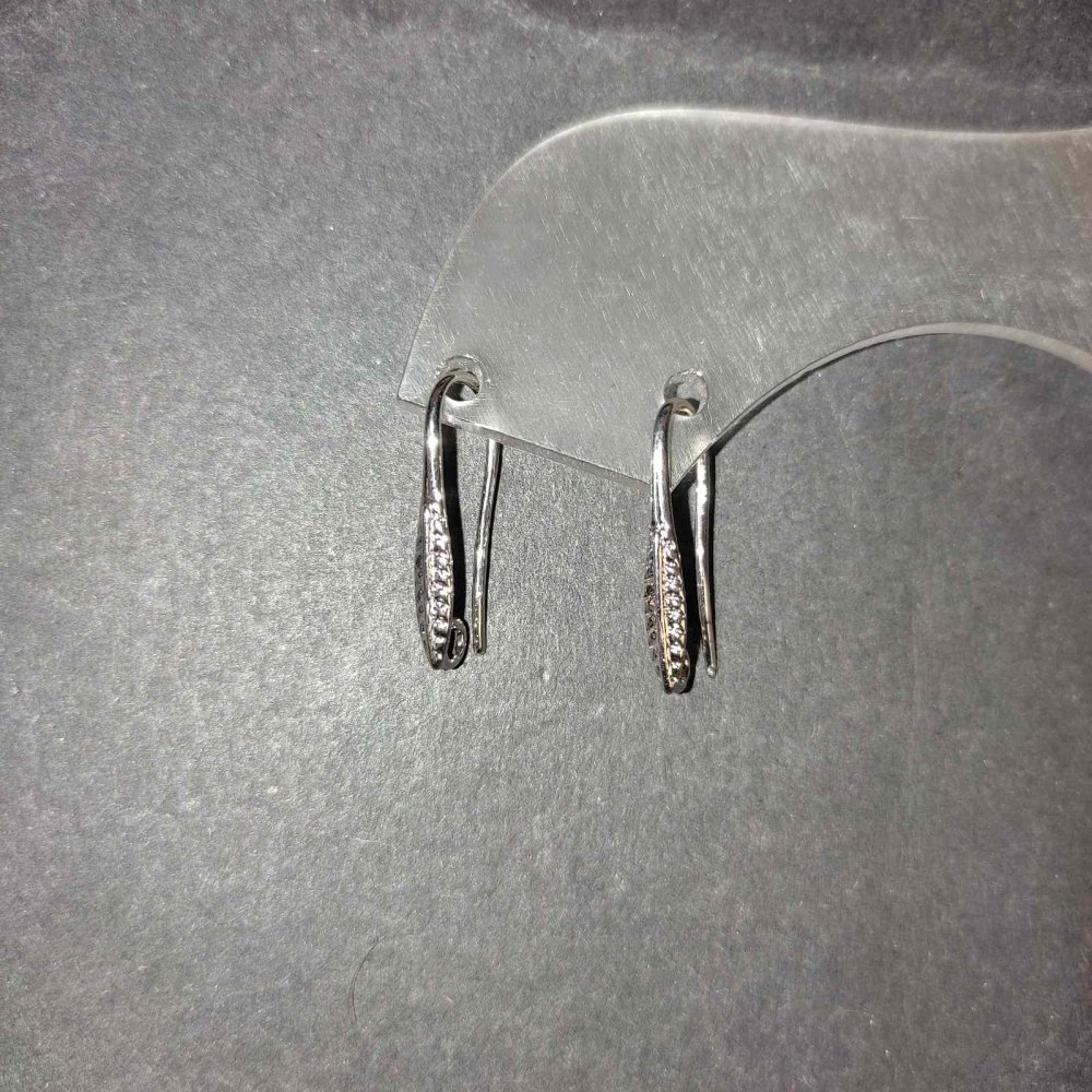 Știfturi pentru cercei din metal deschis 19×3 mm — pereche