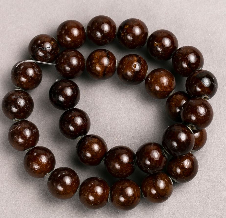 Mărgele Ochi de tigru (acrilic artificial) pe fir, bile netede, diametrul 14,5 mm, lungime 41 cm