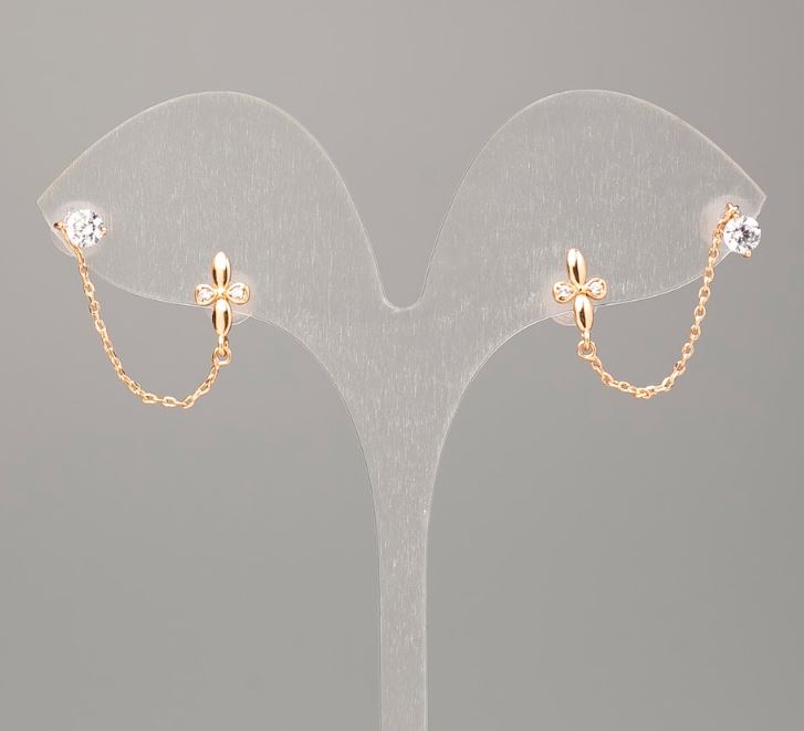 Cercei Xuping cu placare aur 18K