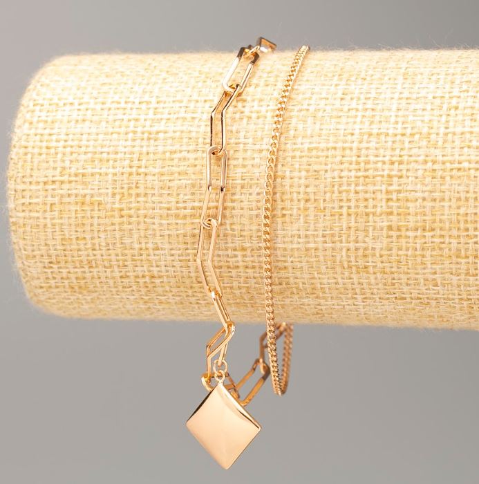 Brățară Xuping placare cu aur 18K, lungime 17–21 cm, grosime 5 mm +