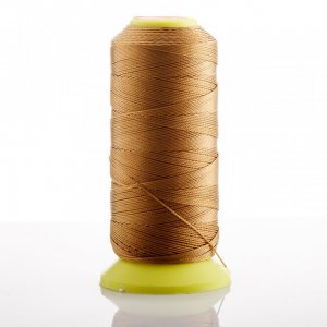 Fir bobină bej din capron, diametru 0,3 mm, pentru handmade, 500 m