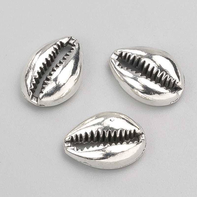 Furnitură pandantiv fără gaură Scoică 17×12×5 mm, ambalaj 10 bucăți ±, 20 g